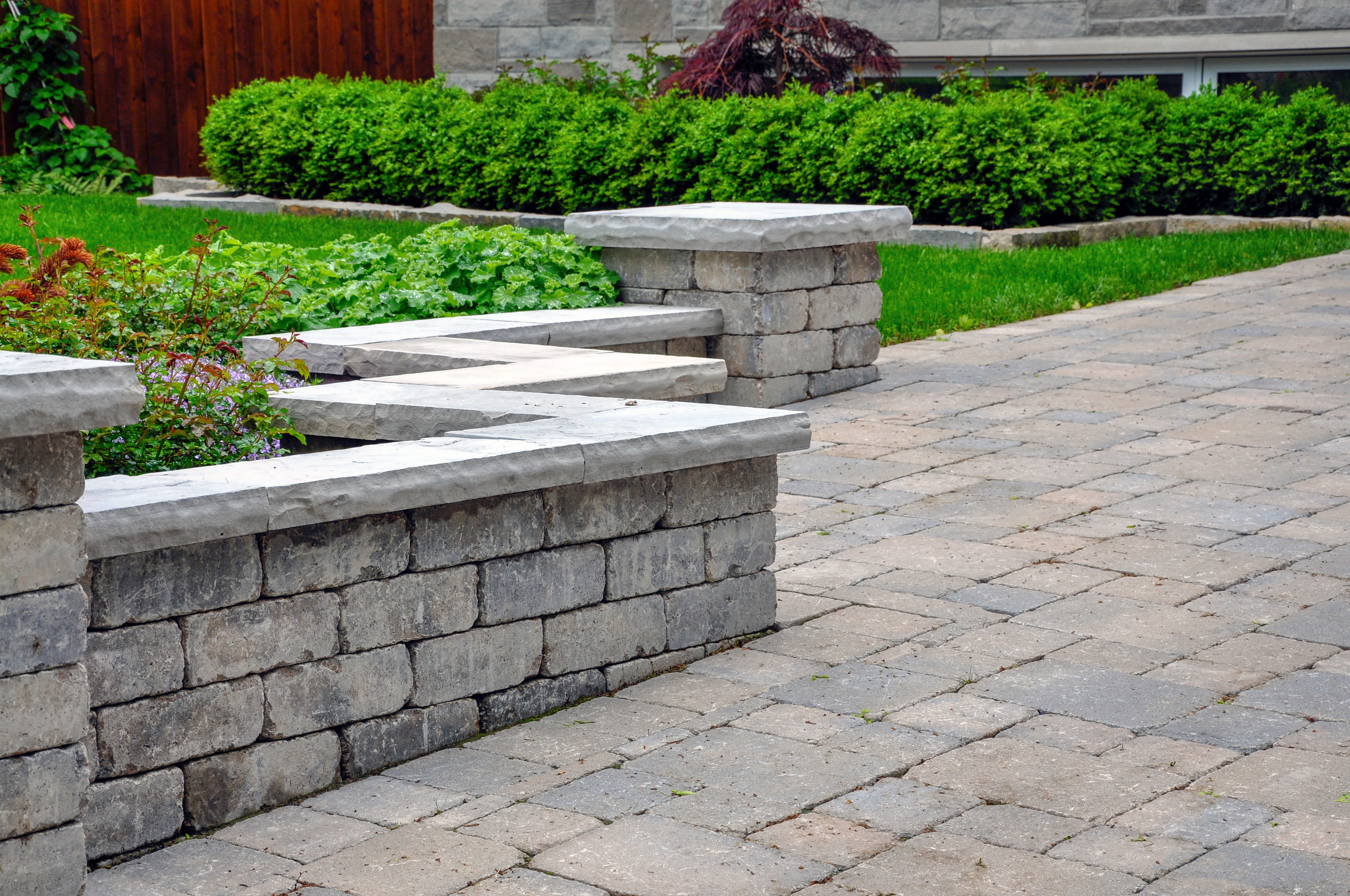 Hardscape and paver patio installation near Raleigh, NC